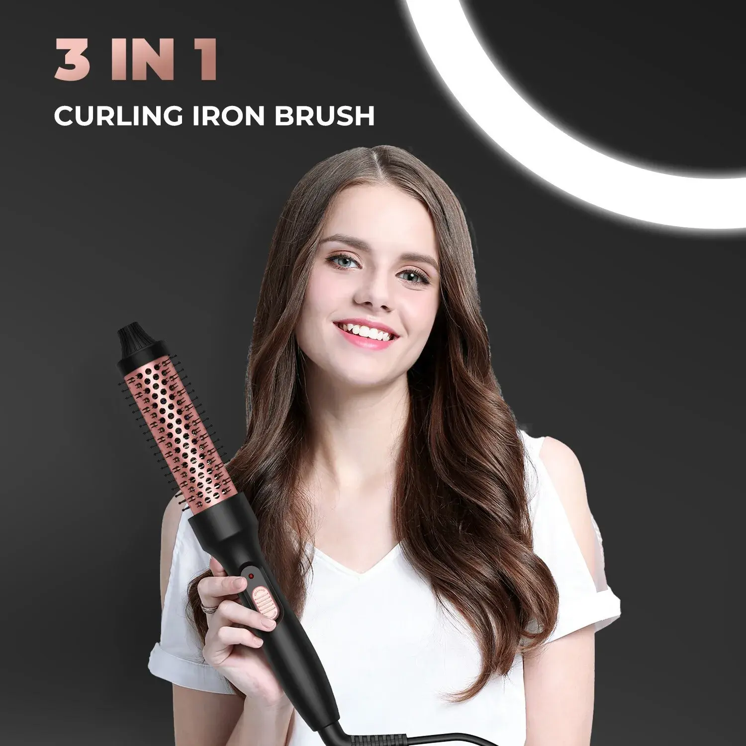 New Cross-Border Curling Comb Large Curl Straight Curl Dual Use Bangs Curling Iron Popular Overseas Salon Tool Accessory