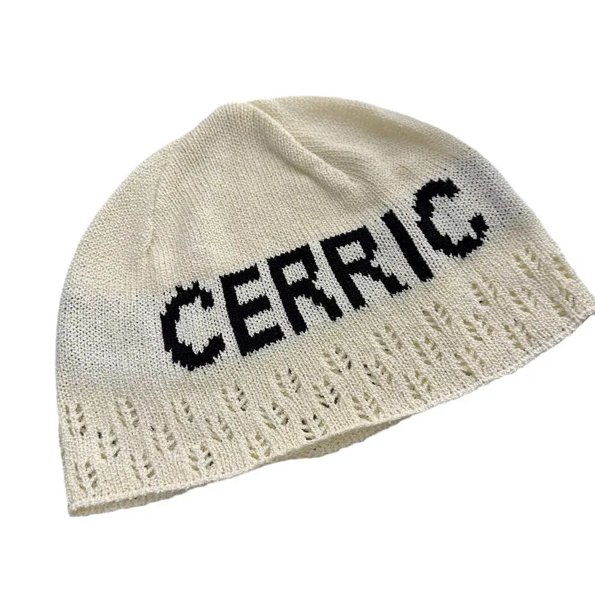 Women's Knitted Hat Autumn Winter Fashionable Letter Pattern Small Face Flattering Cucumber Skin Style Pile up Cap