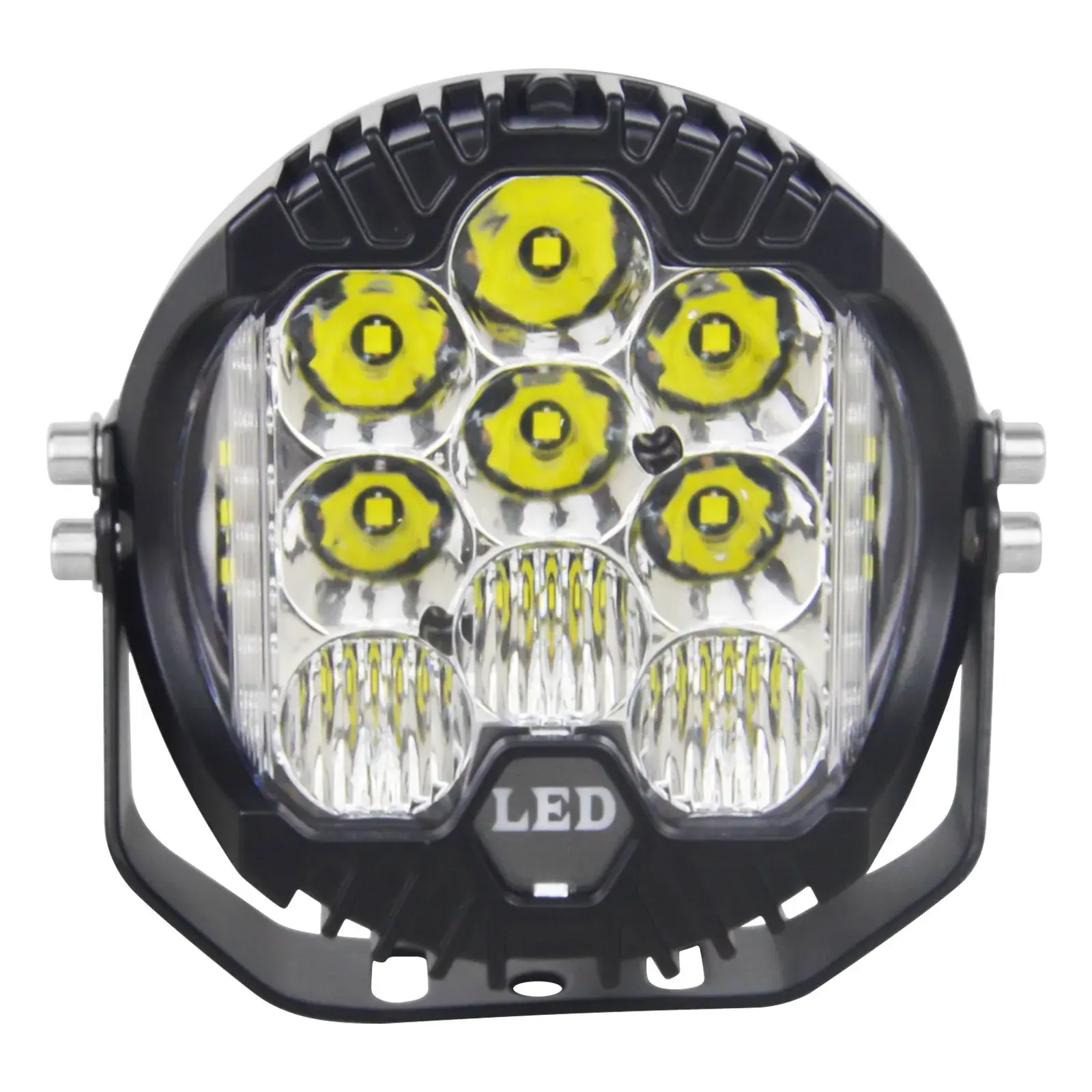 Car LED 7 Inch Three-Sided Emitting Work Light Daytime Running Light Off-Road Vehicle Modified Roof Light Front Bumper Spotlight