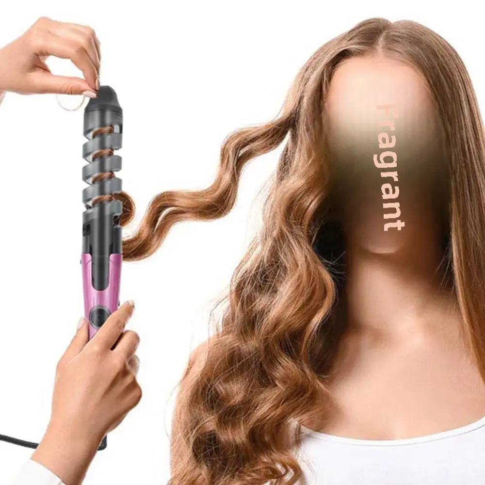 Amazon Hair Curling Iron Lazy Hair Curler Water Wave Pattern Hair Rolling Iron Electric Hair Roller Factory Direct Sales