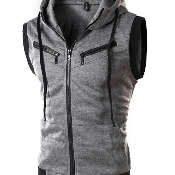 Men's Slim Fit Breathable Sports Vest Summer Casual Tank Top Sleeveless Backless Thermal Wear Comfortable Lightweight Vest