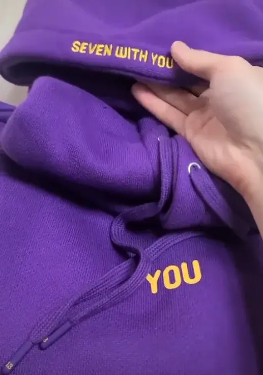 Anti-Popping Jimin Design Printed Gold Hooded Sweatshirt Fleece-Lined Hooded Casual Style Sweatshirt From China Mainland