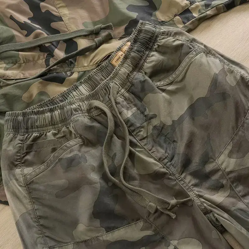 Camouflage Workwear Pants Men's Loose-fit Casual Trousers 2021 Spring/autumn New Style Japanese Brand Trendy Design