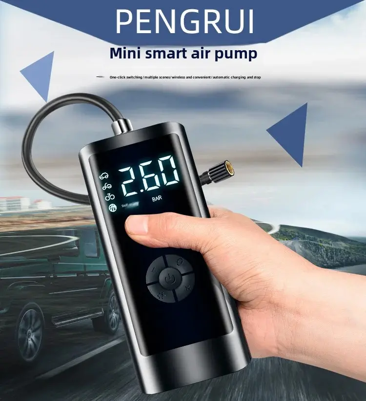 Portable Wireless Smart Digital Display Tire Inflator High Pressure Air Pump Wholesale Motorcycle Tire Inflation Pump