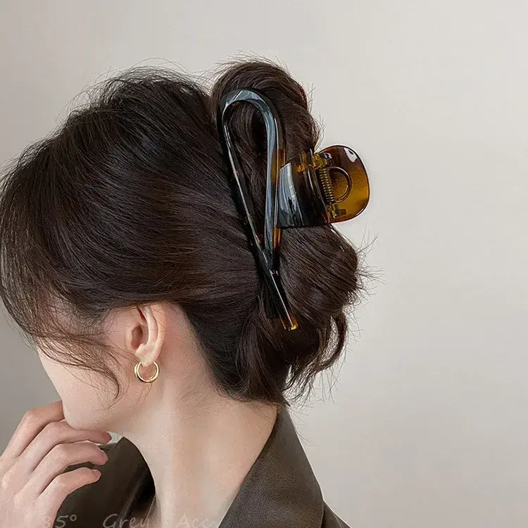 Retro Large Size Waterdrop Hairpin Women's Unique Design Simple Style Hair Accessories Professional Salon Section&Fixing Hair Cl