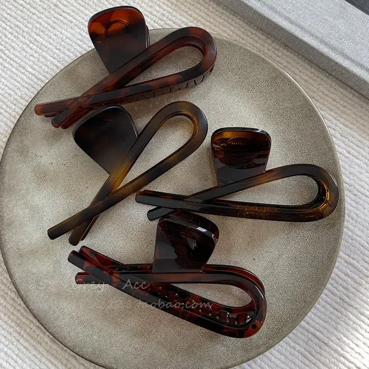 Retro Large Size Waterdrop Hairpin Women's Unique Design Simple Style Hair Accessories Professional Salon Section&Fixing Hair Cl
