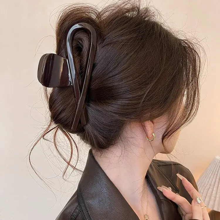 Retro Large Size Waterdrop Hairpin Women's Unique Design Simple Style Hair Accessories Professional Salon Section&Fixing Hair Cl
