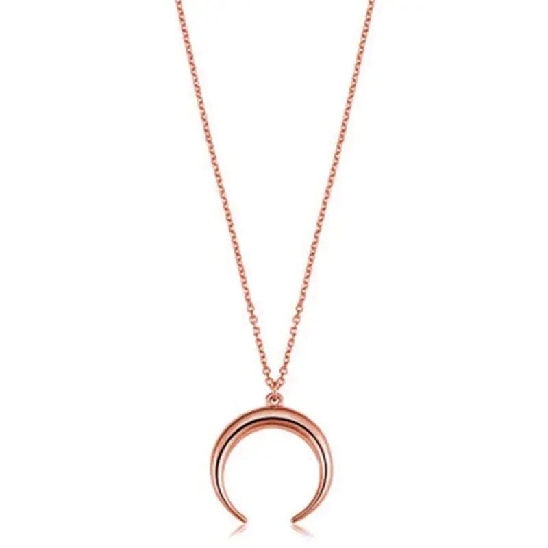 Trendy Half-Moon Shape Necklace Cross-Border E-commerce New Arrival Fashionable Jewelry Wholesale From Manufacturer