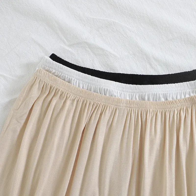 White Modal Anti-Exposure Shorts Summer Safety Pants Women's Inner Lining Loose Fit Thin Style Modish Female Underwear