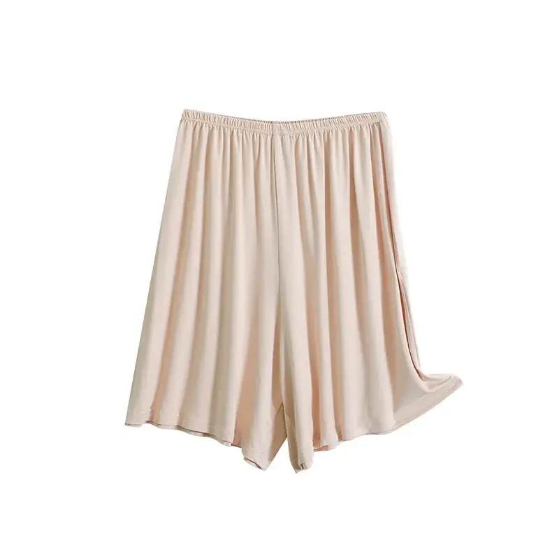 White Modal Anti-Exposure Shorts Summer Safety Pants Women's Inner Lining Loose Fit Thin Style Modish Female Underwear