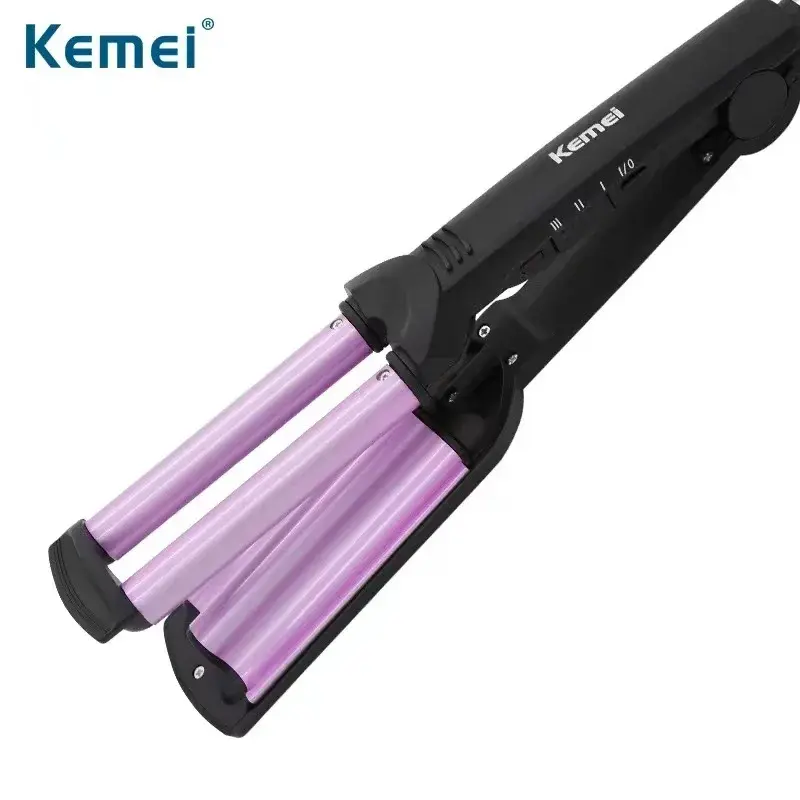 Home Use Ceramic Hair Curling Iron KM-2022 Egg Roll Woolen Curling Wand Salon Tool Accessory from Mainland China