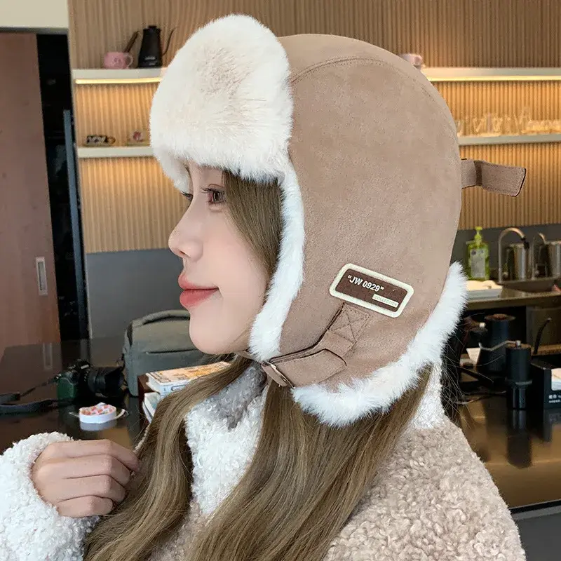 Thickened Fleece Winter Hat Men's Retro Fashion Cycling Ear Protection Lei Feng Cap Warm And Cozy Bike Riding Headwear