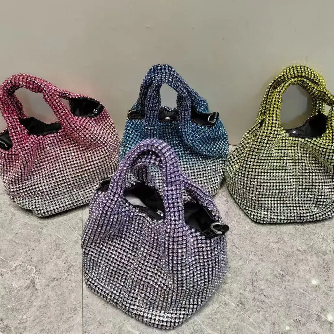Diamond Handbag Women's High-End Feel Niche Handbags New Style Motorcycle Equipment Accessories From China Mainland