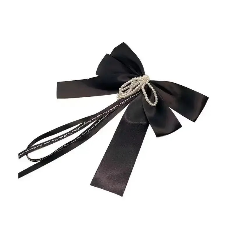 Elegant Pearl Butterfly Knot Hair Clip Women's Side Top Fairy Tale Hair Accessories Professional Salon Partition Fixed Hair Clip