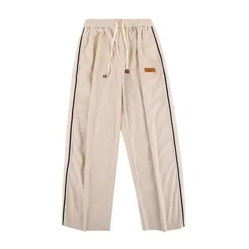 2024 New Style Loose Fit Casual Pants For Men Korean Trendy Versatile Spring Autumn Fashion Wide Leg Pants Floor Length
