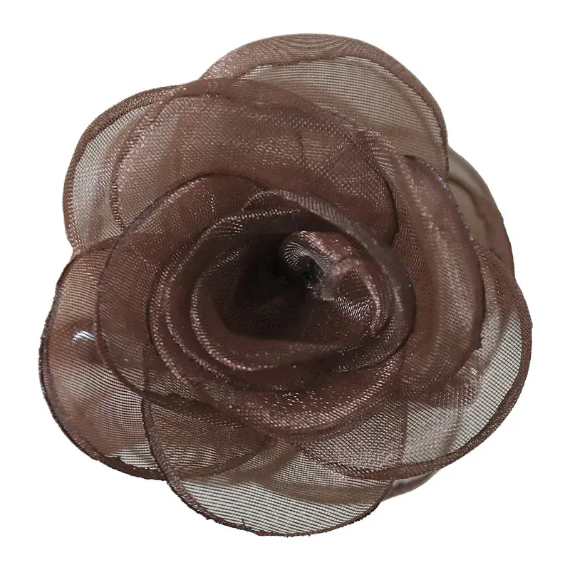 New Fairylike Flower Hair Claw Europa Organza Hair Clip Princess Top Clip Girl Heartside Bangs Clip Professional Salon Fixation
