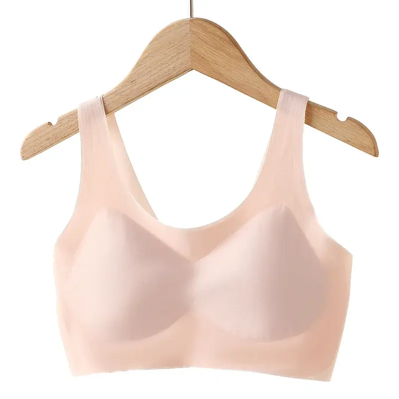 Selected Women's Bra For Adolescent Girls Strapless Vest Thin Seamless One-Piece Underwear Nylon Fabric Breathable Comfortable