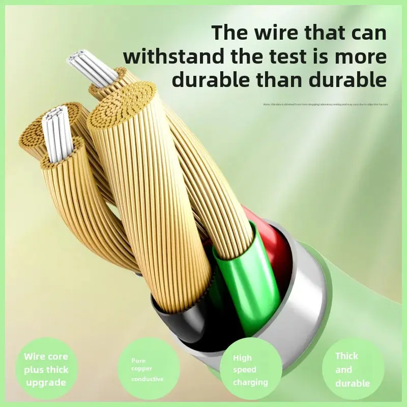 Universal Silicone Data Cable For Apple Android USB Fast Charging iPhone Type-C Car Charging Adapter Plug Power Supply