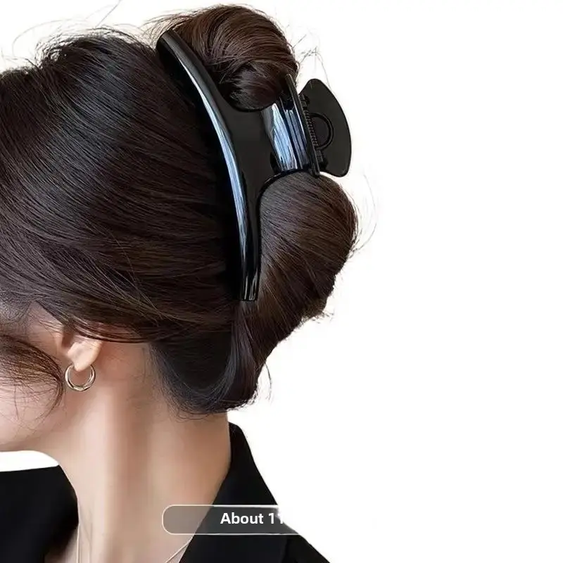 Large Size Arc Shaped Hair Clip Stylish Shark Tail Hair Accessory for Early Spring Professional Salon Hair Division