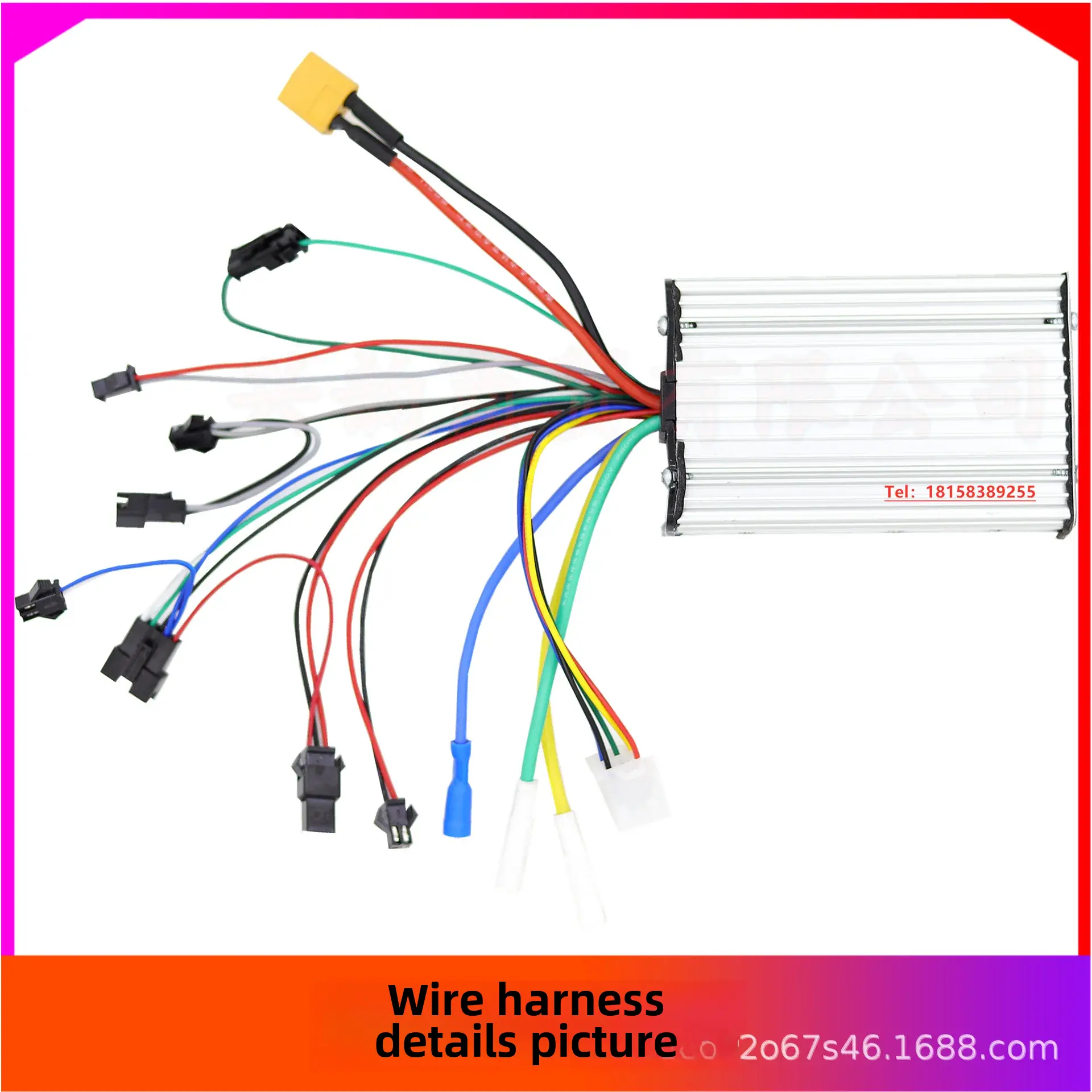 Universal Controller For Electric Scooters 48v-60v 25A 6-channel Damao LCD Display Accelerator High-current Low-voltage