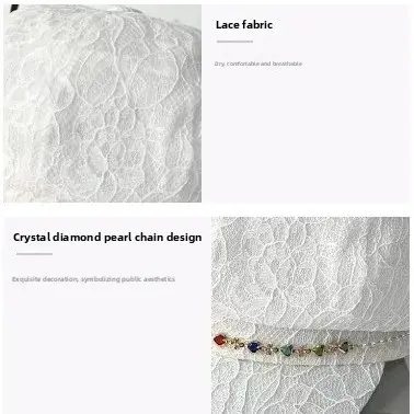 Summer Style Light Weight Breathable Sun Protection Lace Hat Eight Corner Cap Women Comfortable Versatile Face Slimming Sunshade