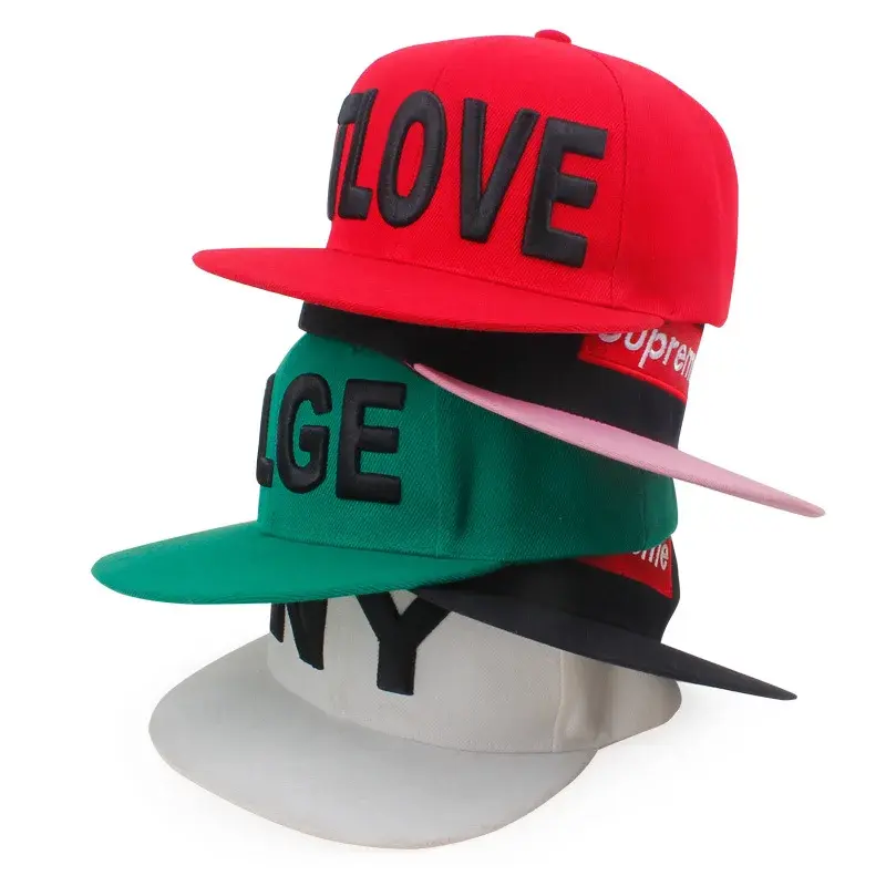 Casual Hip Hop Cap Flat Brim Hat Men's Korean Fashion Summer Dance Cap Student Street Style Baseball Cap for Men And Women