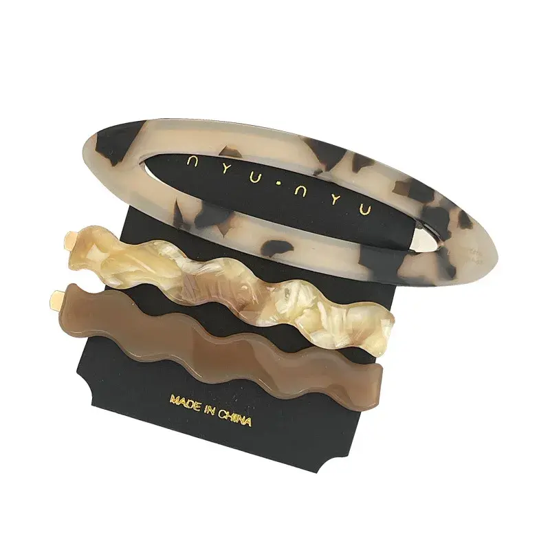 Acetate Hair Clips Set Women's Fashionable Versatile Hair Accessories Duckbill Clip Hairdo Styling Hairpins Cross-Border Bestsel