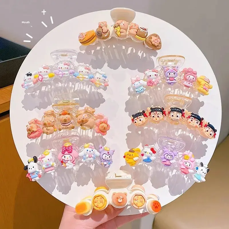 Large Size Cartoon Hair Accessories for Girls Shark Clamp Hair Clips Children Salon Professional Fixed Hair Clips