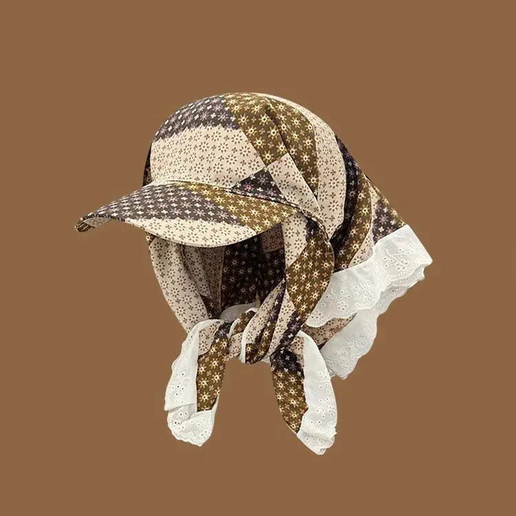 Women's Large Brim Baseball Cap Butterfly Knot Summer Sunshade Anti-Uv Hat Korean Style Face Slimming Ladies Sun Hat