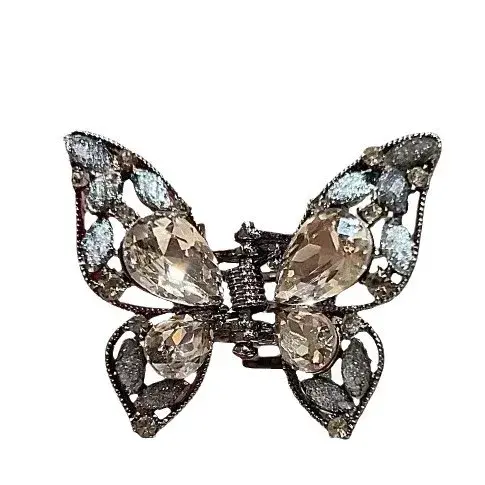 Retro Gentle 3D Butterfly Hair Clip Fairy Headwear Small Size Elegant Hair Accessories Professional Salon Hair Division