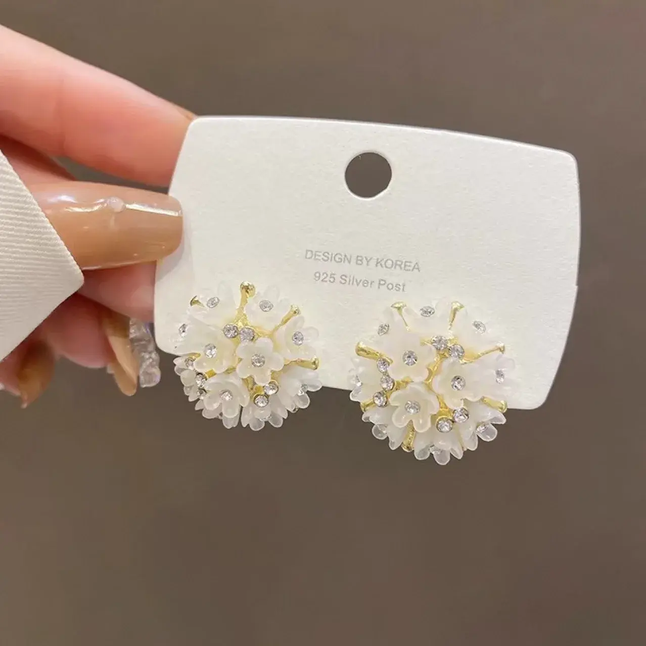 S925 Silver Needle Luxury Niche Design Sensibility Floral Earrings Cold Wind Earring Women's New Trendy Ear Jewelry Earring