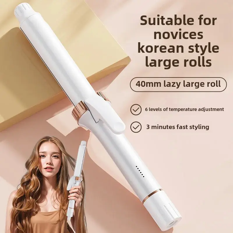 New Arrival Ceramic Hair Curling Iron 30mm Korean Big Curl Wave Cross-Border Salon Tool Accessories Fast Heating Hair Styling