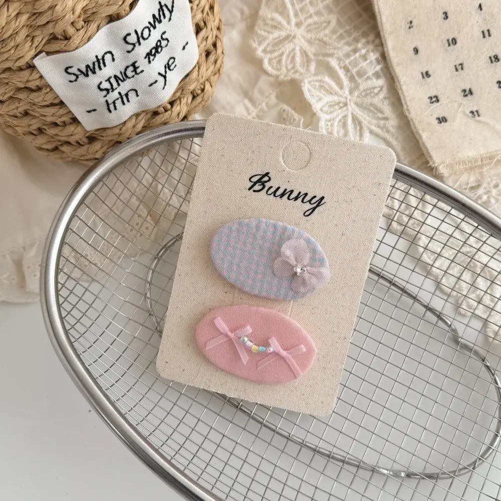 Handmade Korean Style Lace Floral Hair Accessories Side Bangs Hair Clips Sweet Female Children BB Clips Hair Division Profession