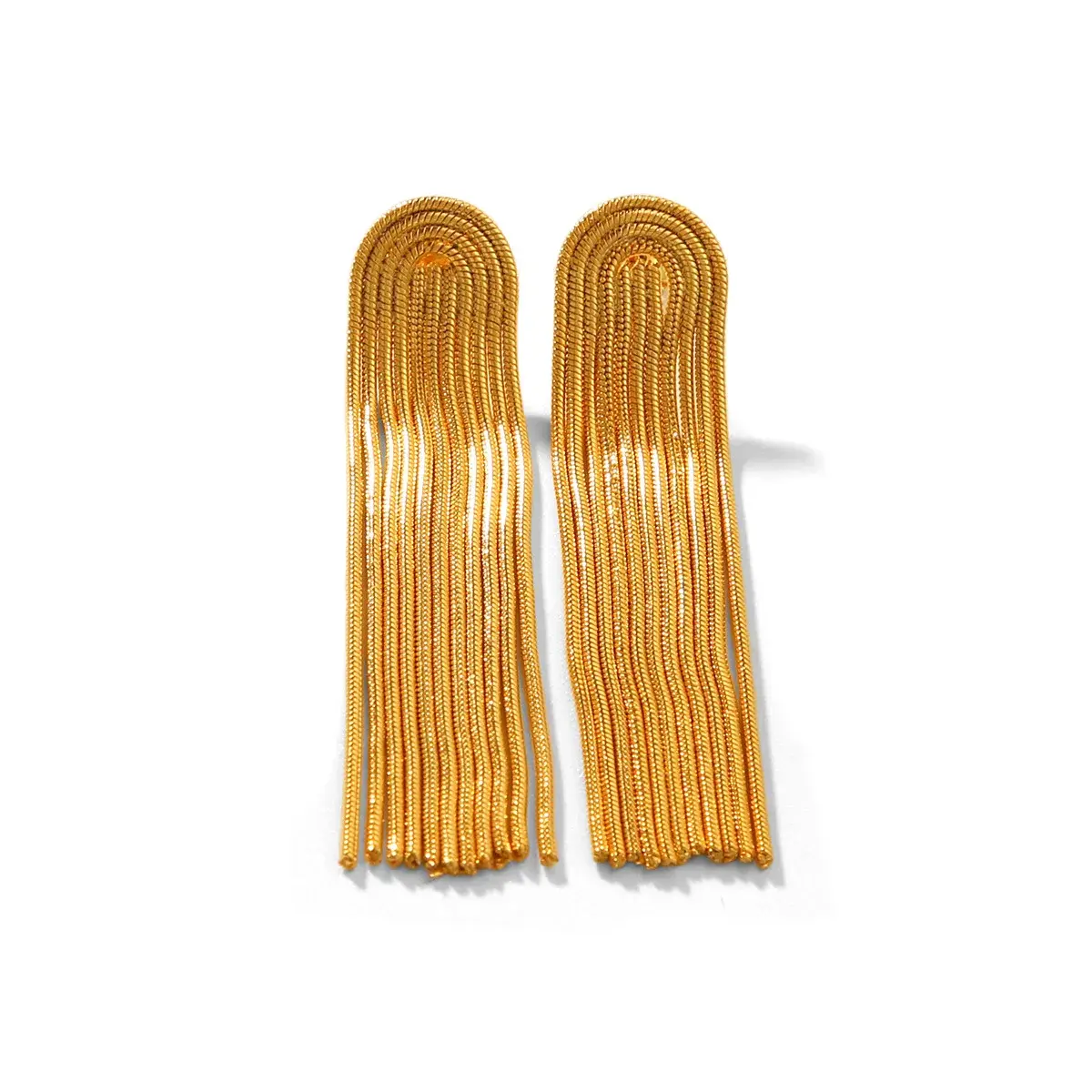 Long Fringed Titanium Steel Earrings 18K Gold Stainless Steel Chain Stylish Ins Design Cross-border Popular Ear Studs Jewelry