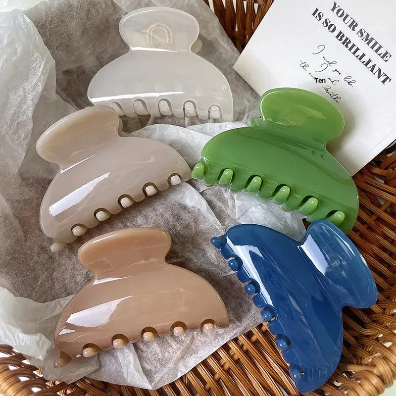Korean Style Small Size Sweet Shark Clamp Hair Clip Women's Half Updo Hair Accessories Stylish Versatile New Arrival