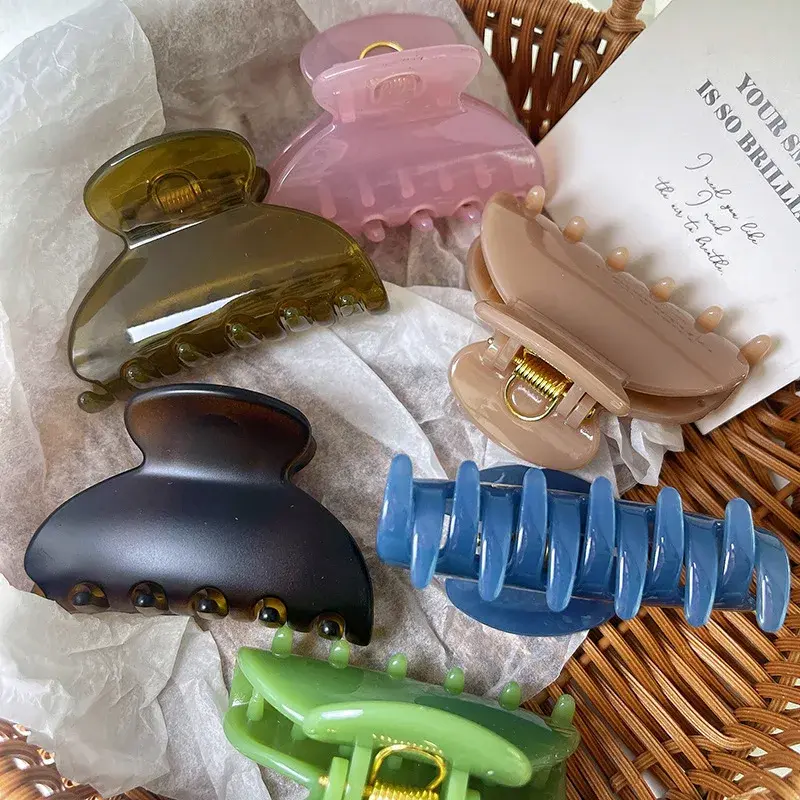 Korean Style Small Size Sweet Shark Clamp Hair Clip Women's Half Updo Hair Accessories Stylish Versatile New Arrival