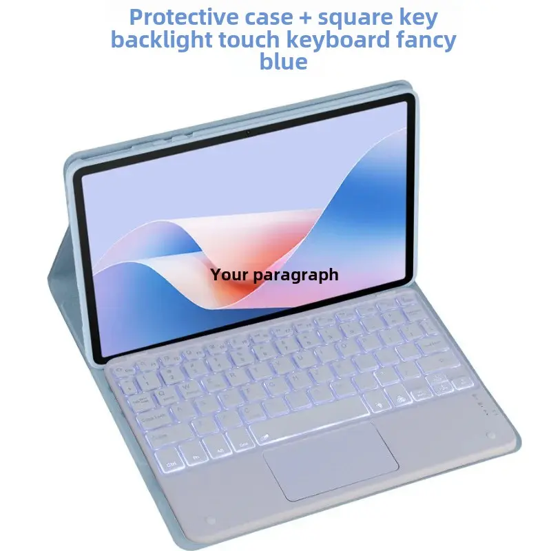 Silicone Bluetooth Keyboard Protective Case For OPPO Pad Air 10.36 Inch OPD2102 Covered Edge Soft Shell Motorcycle Electronic Ac