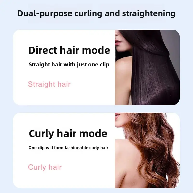 Multi-Functional Narrow Plate Straightener Bangs Straightening Clamp Board Curling And Straightening Dual Purpose Hairdressing T