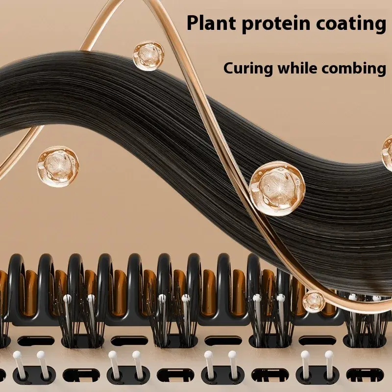 New Three-in-One Multi-Functional Hot Air Comb Automatic Curl Straight Blow Dryer Wet/Dry Dual-Purpose Hair Styling Brush