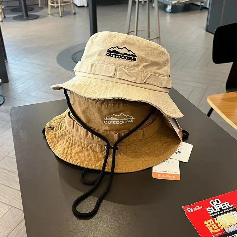 Unisex Outdoor Climbing Hat Quick Dry Western Cowboy Style Sun Protection Large Head Circumference Hiking Shade Trendy Cap