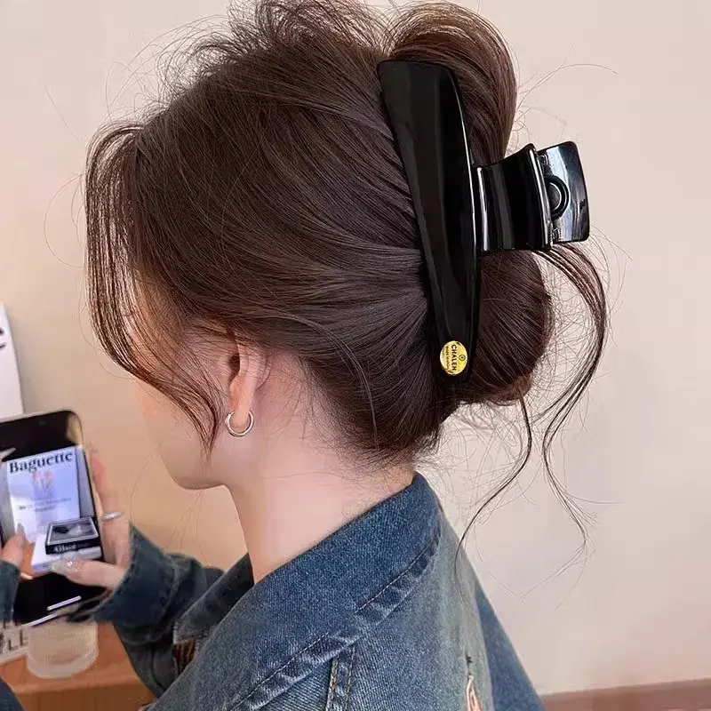 Early Spring High-End Gold Label Shark Clamp Women's New 2025 Advanced Feeling Hair Clip Rear Head Fixed Clip Professional Salon