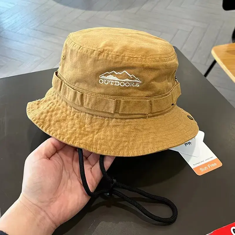 Unisex Outdoor Climbing Hat Quick Dry Western Cowboy Style Sun Protection Large Head Circumference Hiking Shade Trendy Cap