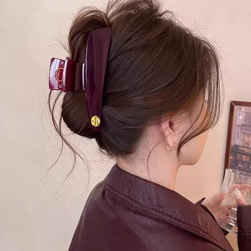Early Spring High-End Gold Label Shark Clamp Women's New 2025 Advanced Feeling Hair Clip Rear Head Fixed Clip Professional Salon