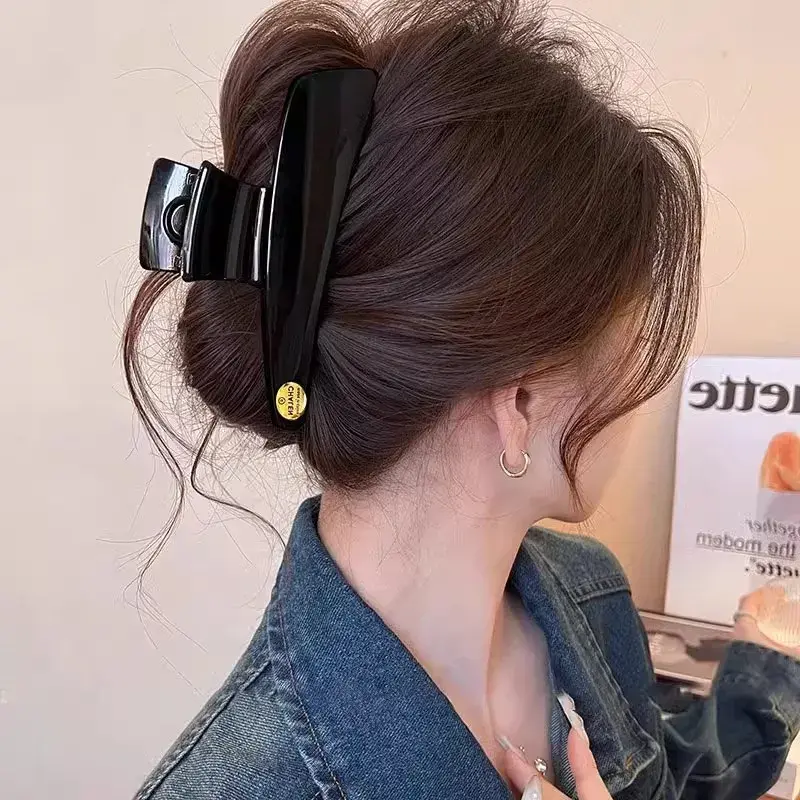 Early Spring High-End Gold Label Shark Clamp Women's New 2025 Advanced Feeling Hair Clip Rear Head Fixed Clip Professional Salon