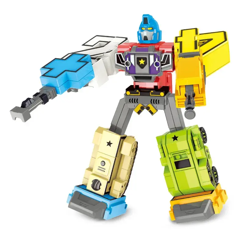 Digital Robot Transforming Toy Cross-border Children's Educational Toy 0-9 Single Digit Transformation Suit With Gift Box