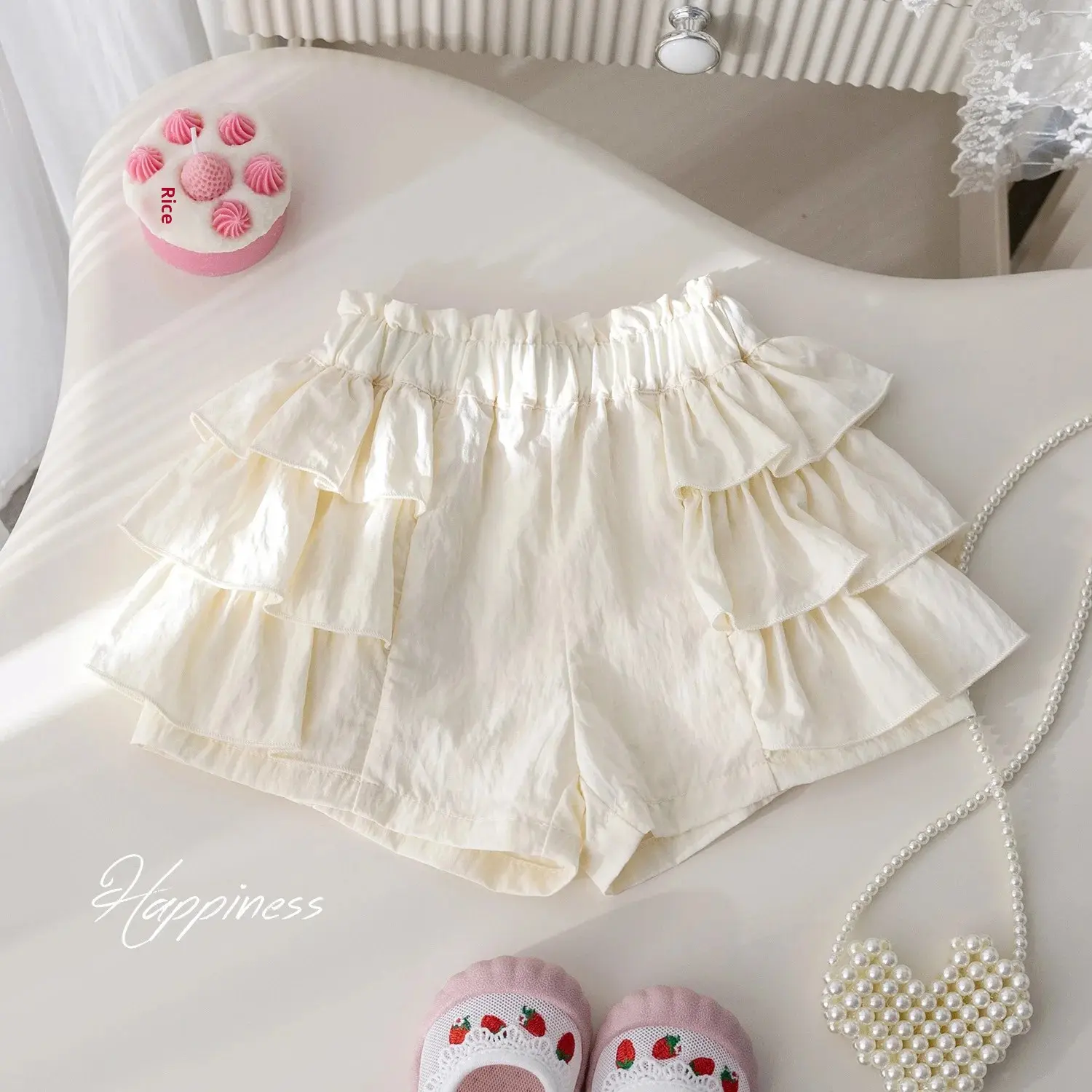 Stylish Korean-Style Children's Cake Pants Summer New Arrival Casual Flared Women's Baby Fashionable Sweet Shorts