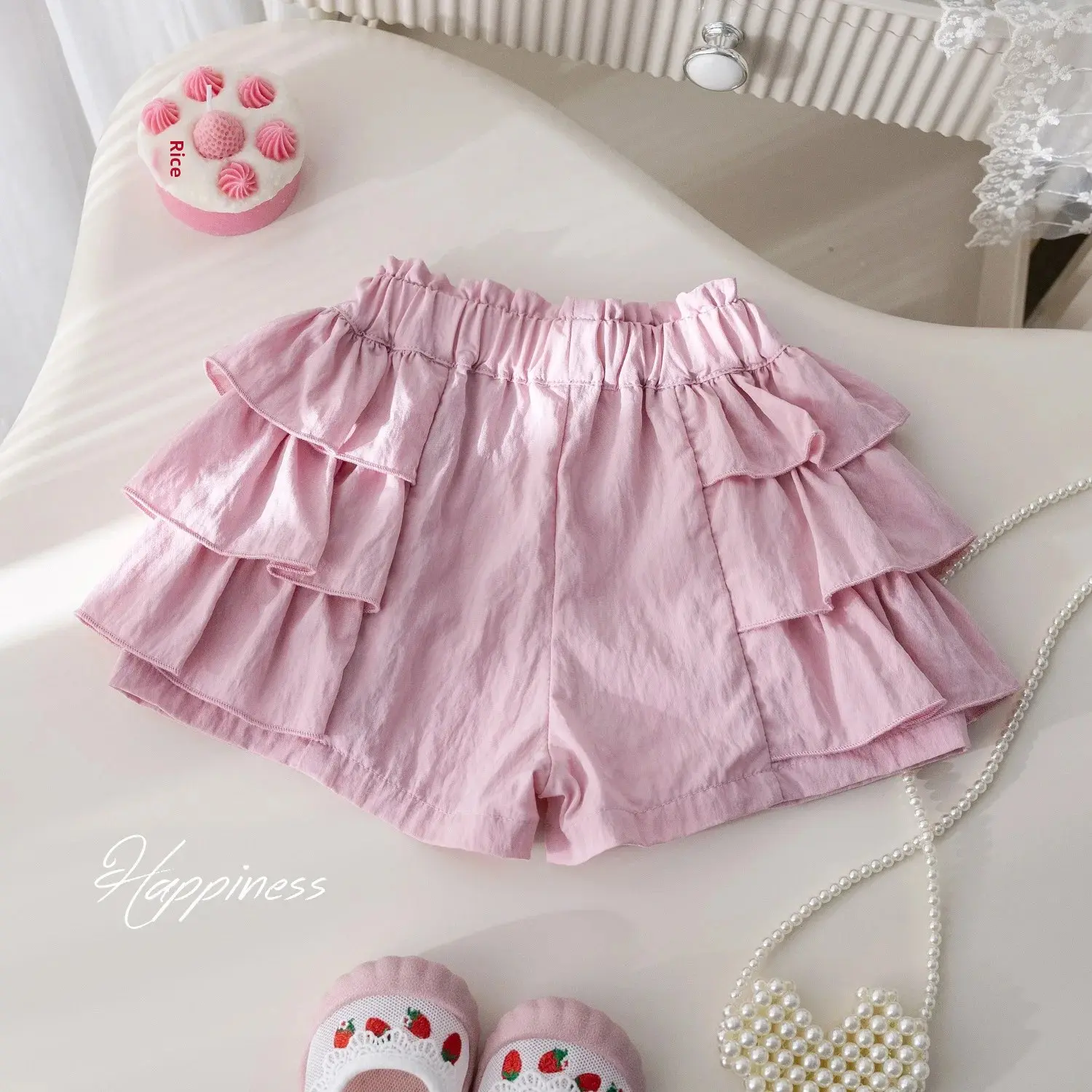 Stylish Korean-Style Children's Cake Pants Summer New Arrival Casual Flared Women's Baby Fashionable Sweet Shorts