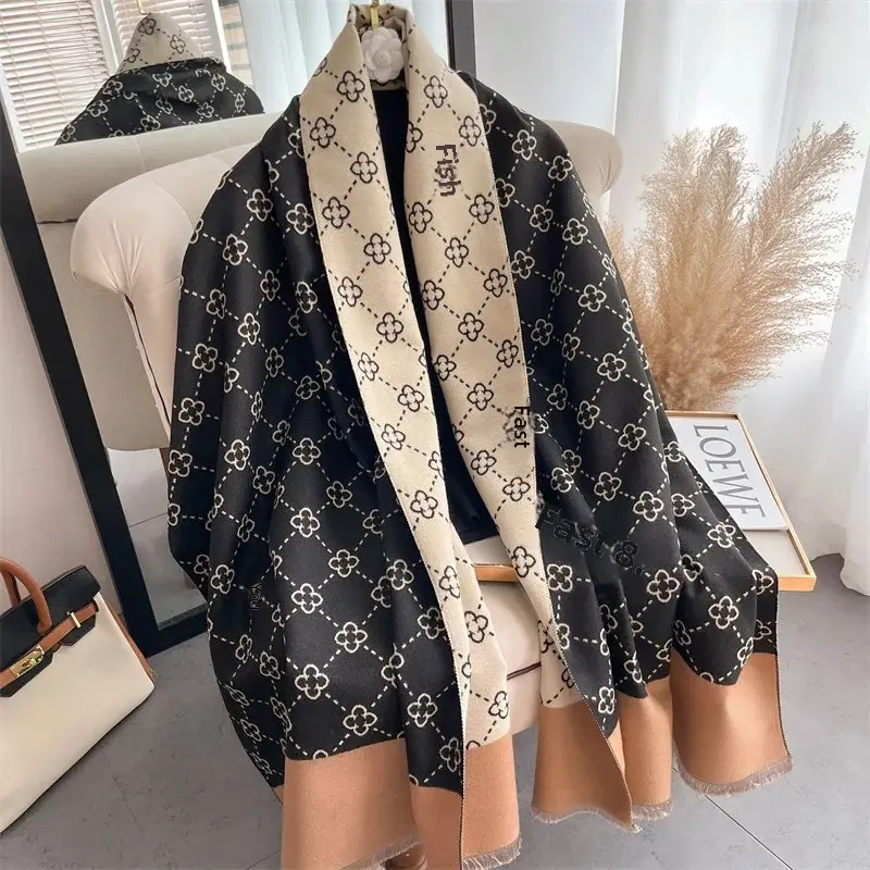 Women's Winter Versatile Trendy High-end Feel Faux Sheepskin Office Air Conditioner Scarf Thickened Warm Neck Warmer