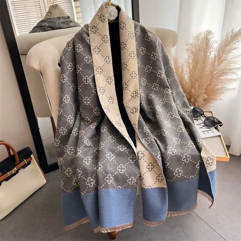 Women's Winter Versatile Trendy High-end Feel Faux Sheepskin Office Air Conditioner Scarf Thickened Warm Neck Warmer