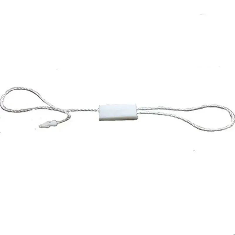 In-Stock Blank Double-Plug Hanging Beads Universal Hanging Tag Rope Clothing Hanging Tag Line Rope High-End Black White Hanging 